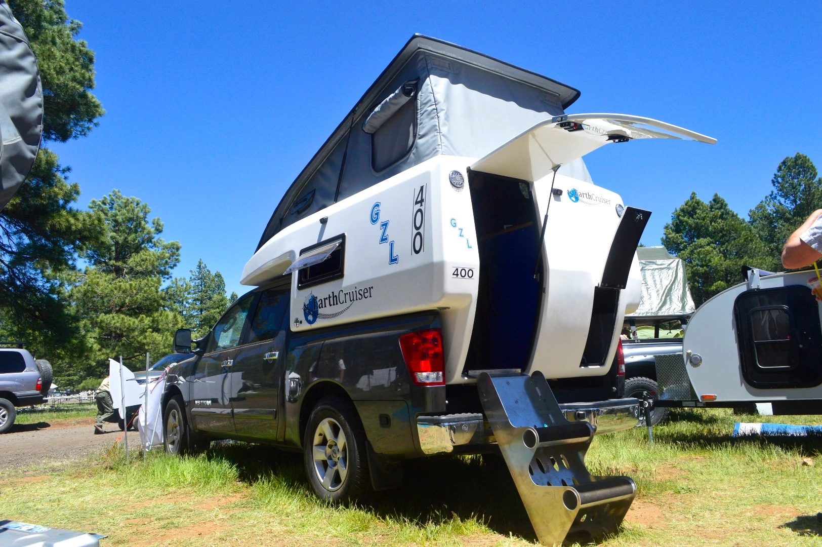 EarthCruiser's terrain-leveling expedition campers grow a